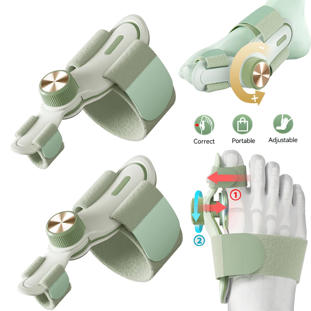 Bunion Corrector Unisex Foot Hallux Valgus Braces Rotatable Toe Separator Straightener Adjustable Pedicure Finger Toe Corrector