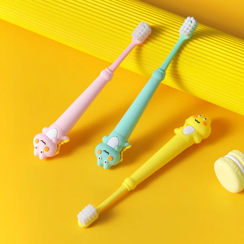 

Little Dinosaur Children's Toothbrush 3-12Year-Old Soft Fur Toothbrush Gum Care Household Children Toothbrush Factory Whole