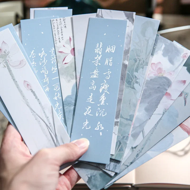 30 Pcs Vintage Card Bookmark Classic Paintings Pattern Handbook DIY Collage Decoration Korean Stationery