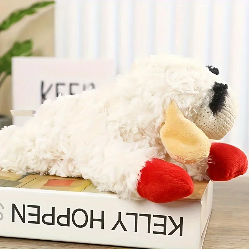 1pc peluche bambola giocattolo per animali domestici con suono bambola di agnello alpaca panda bambola peluche