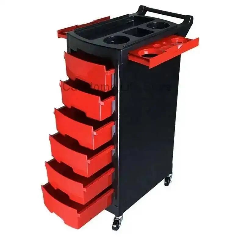 

Tools Salon Chair for Trolley Hairdressing Hair Cart Beech Make Up Cosmetic Wheels Rolling Utility Furniture Professional Beauty