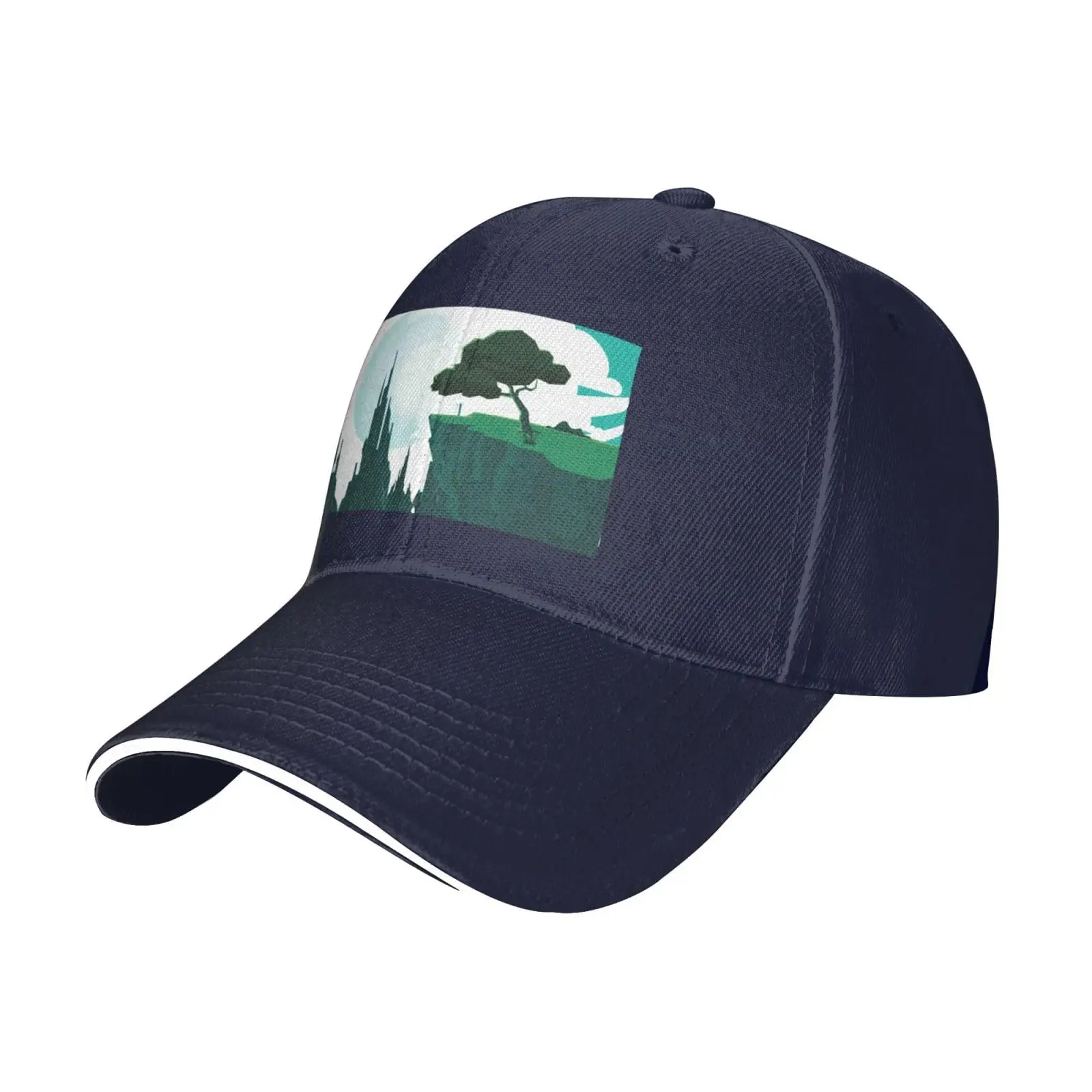 Scenic View of A Tree on Cliff Baseball Cap Women Men Hats Adjustable Truck Driver Sun Hat Dad Baseball Caps