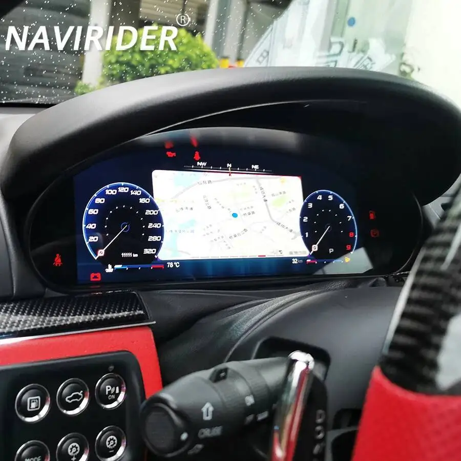 

12.3 Inch Cluster Colorful UI High Definition For Maserati GT GC 2007-2017 Speedometer Cluster Upgrade Virtual Cockpit Dashboard