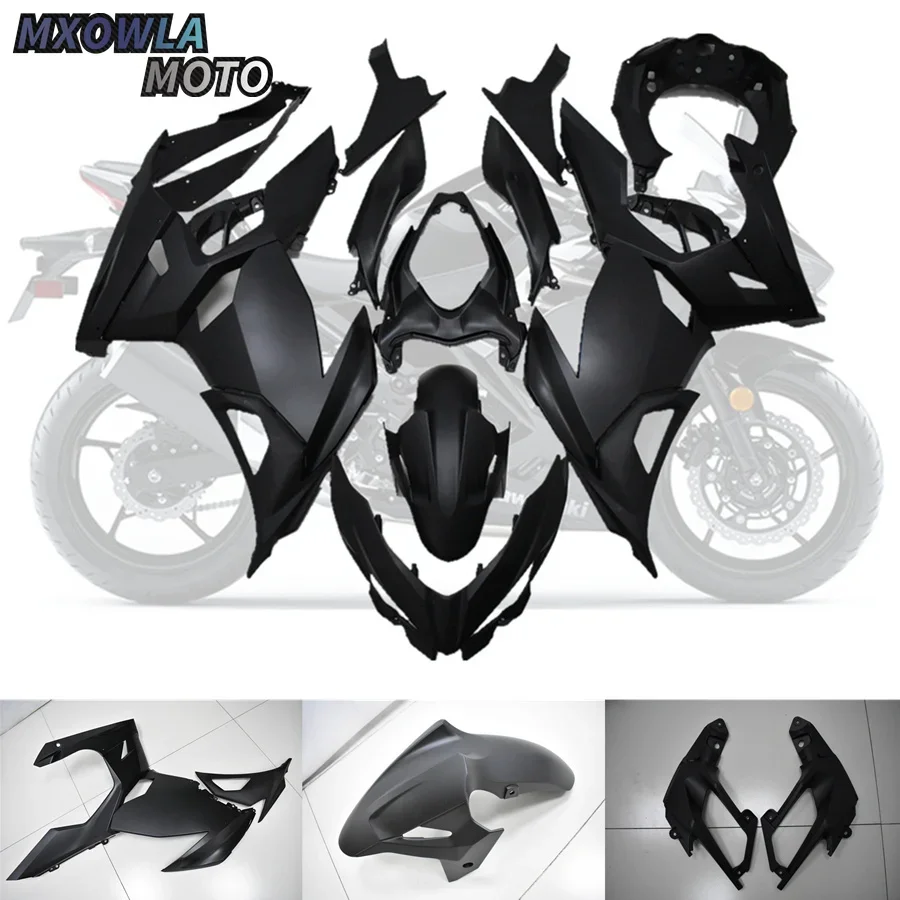 

High quality Fairing 2018 2019 2020 for Ninja400 Ninja-400 18 19 20 ABS Bodywork matte Black Fairings Kit (Injection molding)