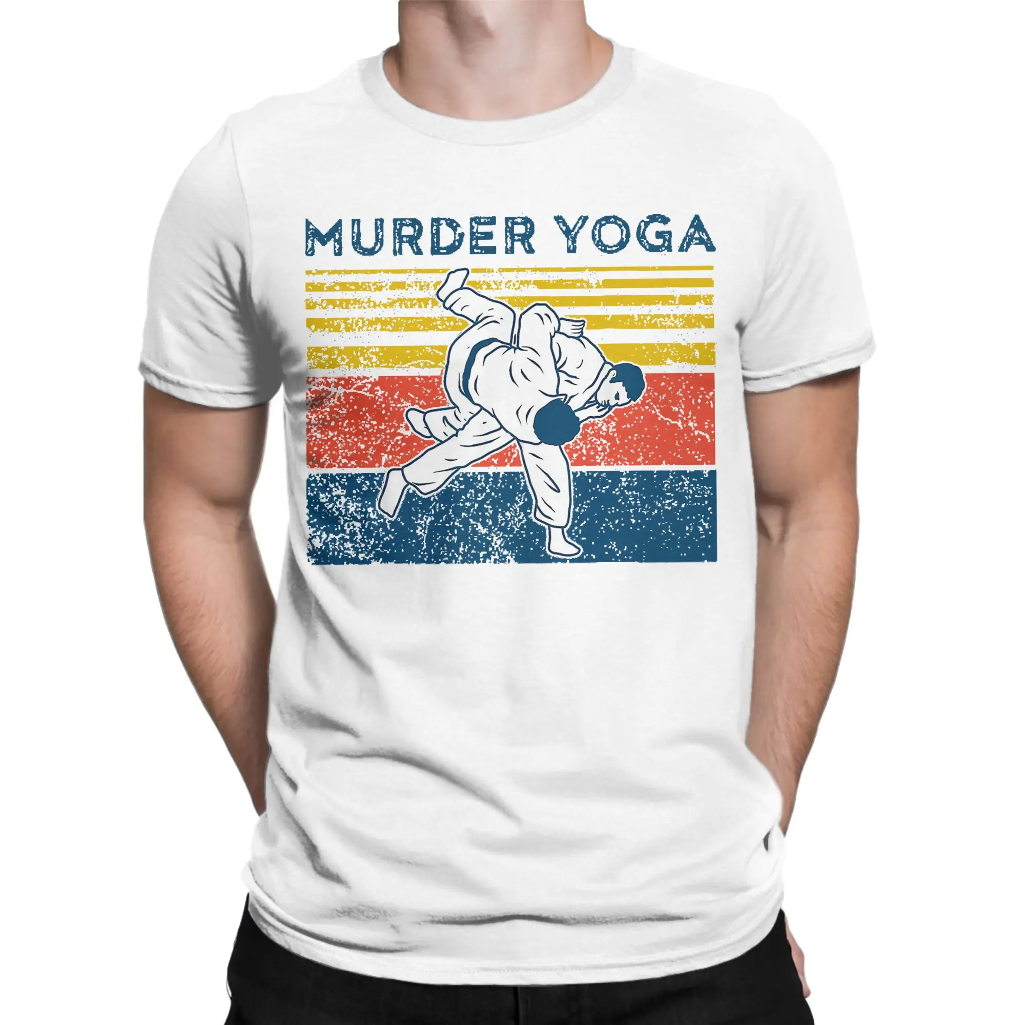 Men Women Murder Yoga Jiu Jitsu T Shirt Brazilian 100% Cotton Tops Vintage Short Sleeve O Neck Tees Plus Size T-Shirt