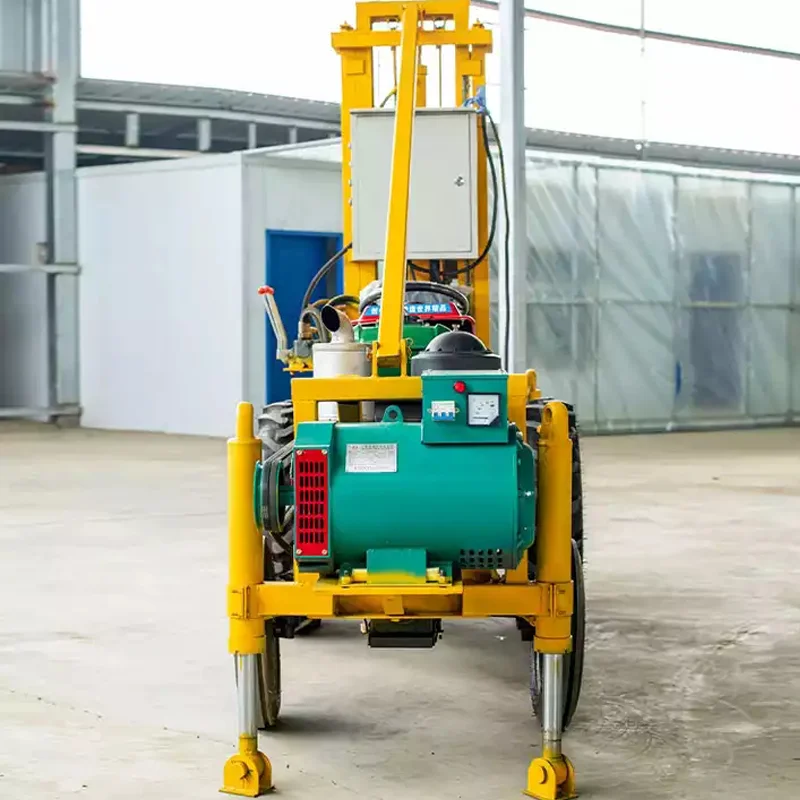 Factory High Quality Small Deep Well Drilling Equipment Portable 150m Diesel Tractor Mounted Water Well Drilling Rig Machine