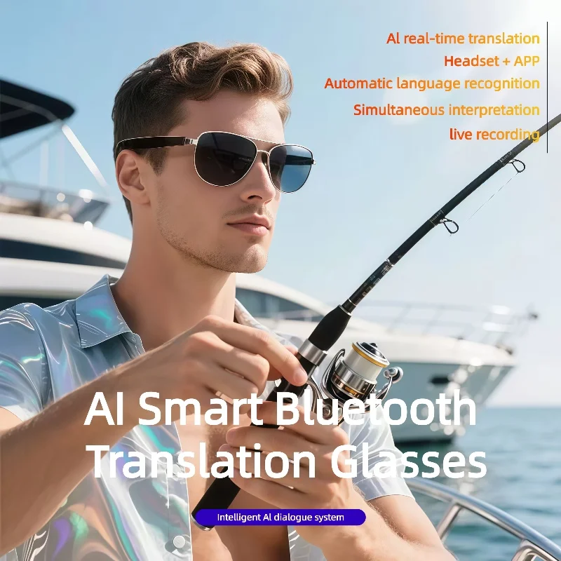 

GT-32 AI Smart Photochromic Glasses Multifunction Camera Bluetooth Call Voice Assistant Music Player Translate Glasses