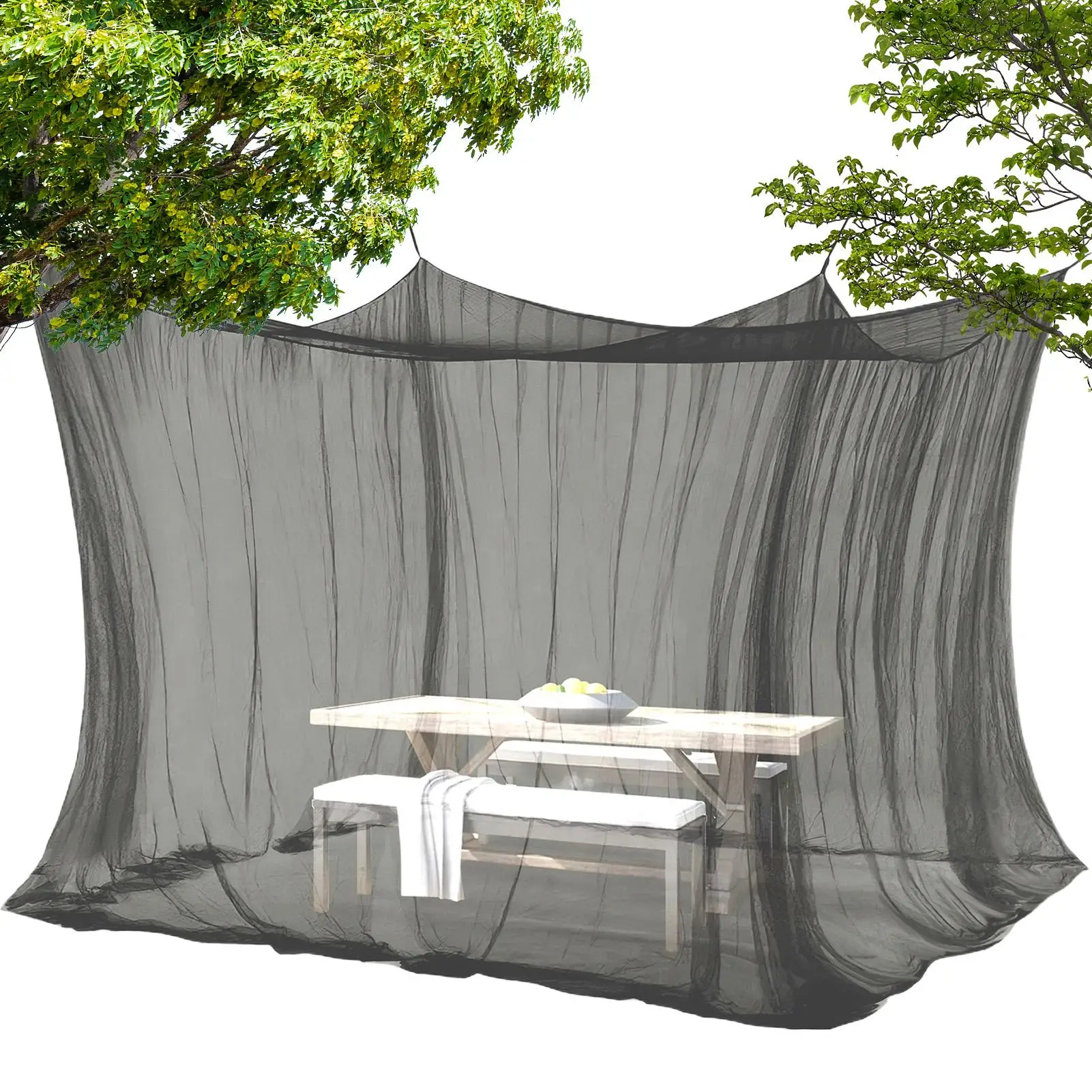 Camping Fly Net 300x300x250cm Mesh Canopy Fly Barrier Netting for Outdoor Patio Balcony Backyard Camping Yard Pergola Gazebo view 2