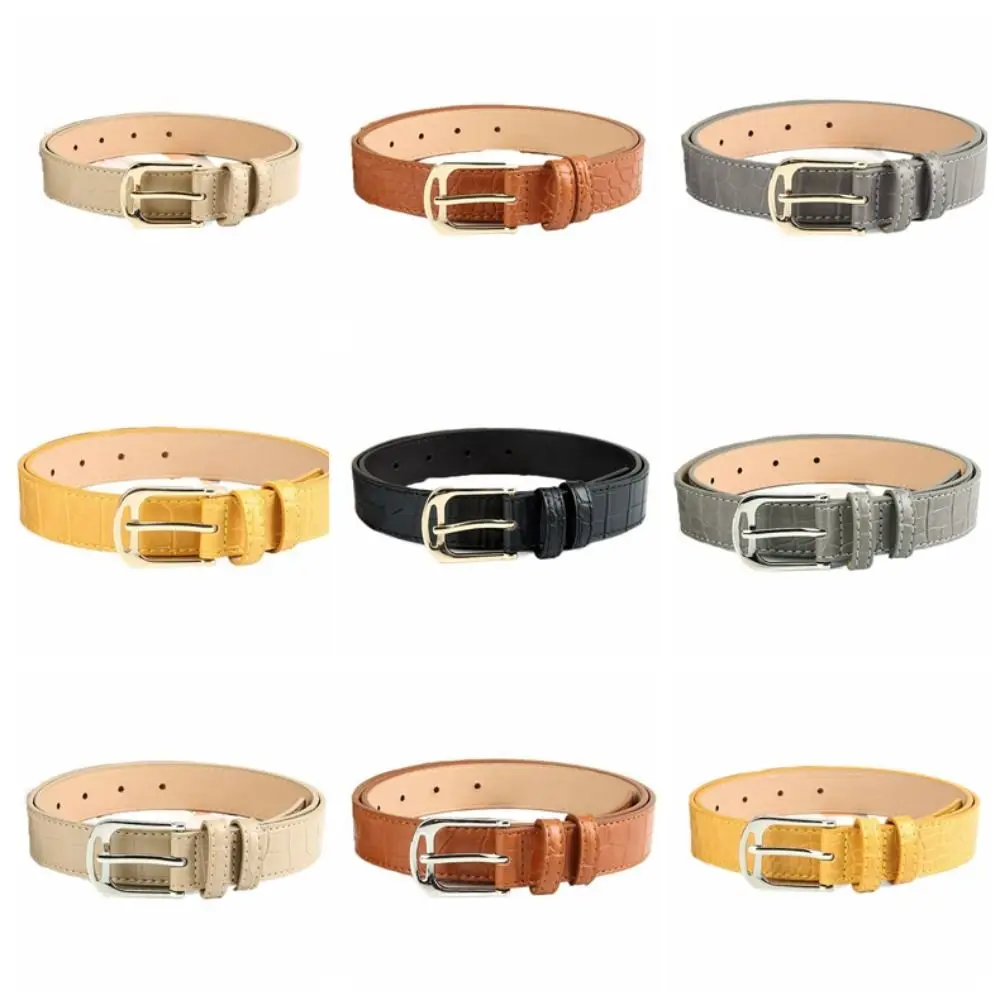 Ceinture en cuir de style coréen pour femmes, ceinture fine, ceinture solide, ceinture de chemise de document, ceinture extérieure, décor de robe, broche strucPU, mode