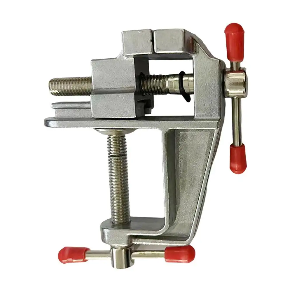 Mini Bench Vise Muliti-Funcational 3.55mm Aluminum Miniature Small Jewelers Hobby Clamp On Table Flat Pliers Tool Vice