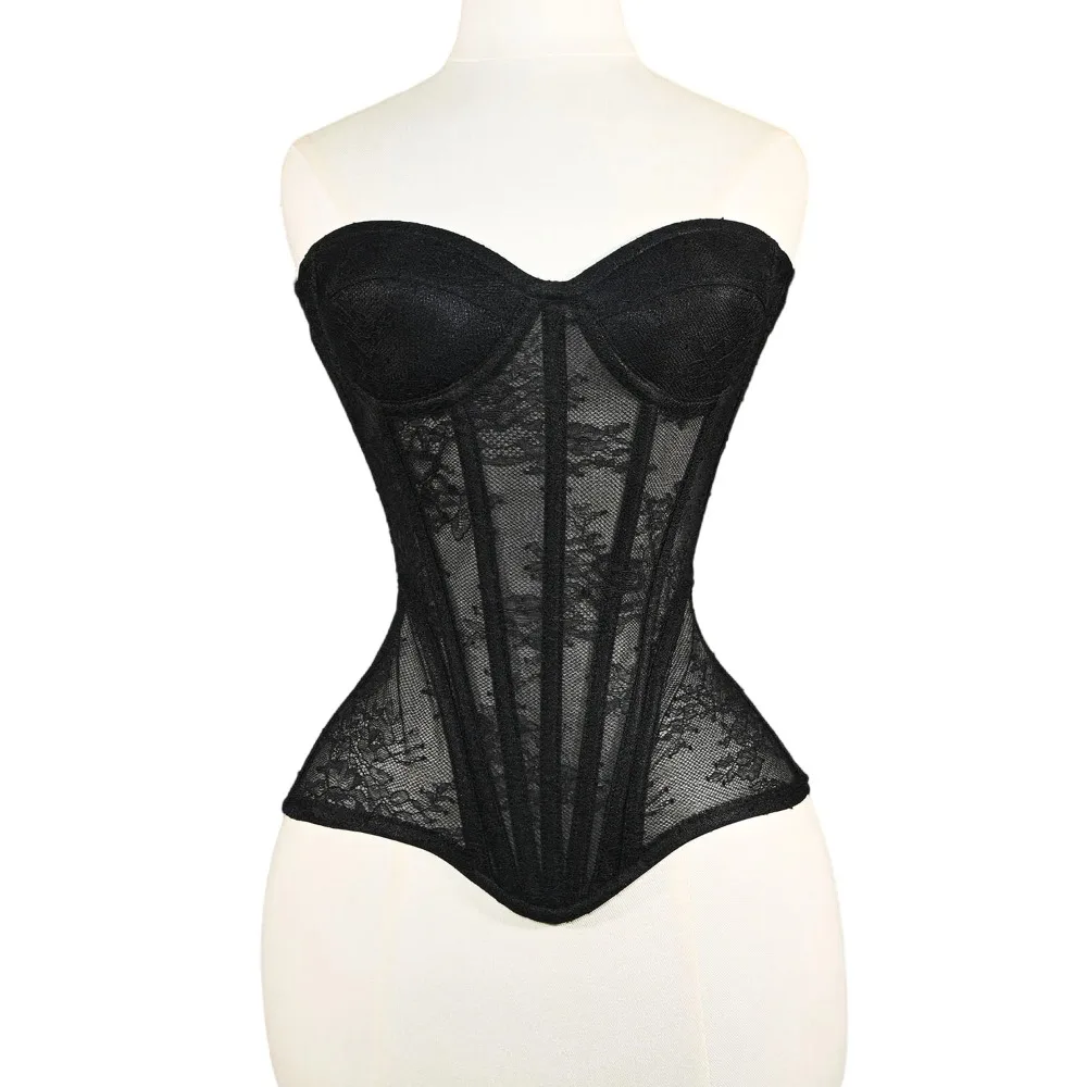 corset-bustier-sexy-en-dentelle-pour-femmes-avec-os-en-acier-broderie-florale-poitrine-push-up-sans-bretelles-haut-court-lingerie-transparente