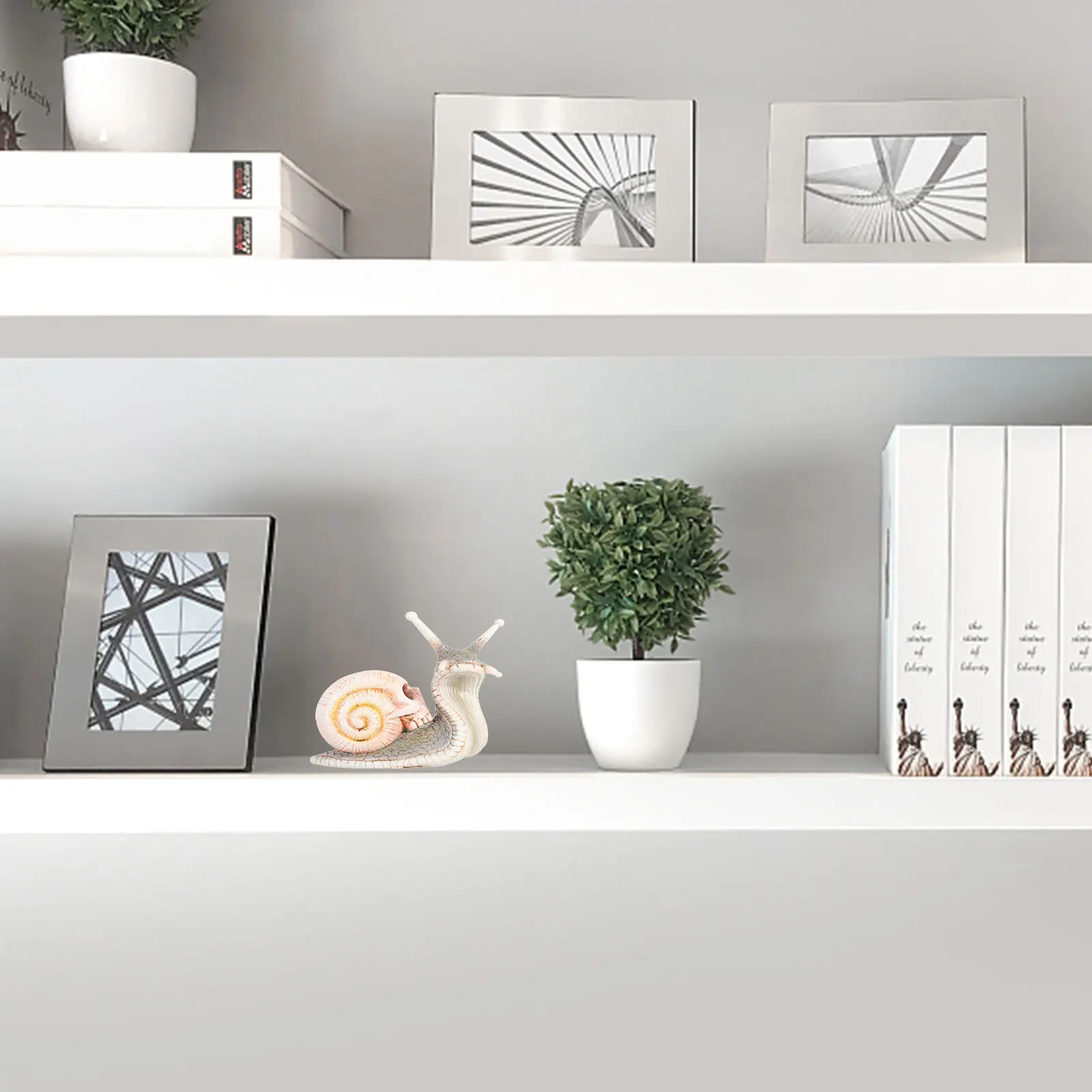 Resina premium micro crânio caracol ornamento halloween paisagem decoração para planta pote mesa superior diy artesanato cena layout jardim