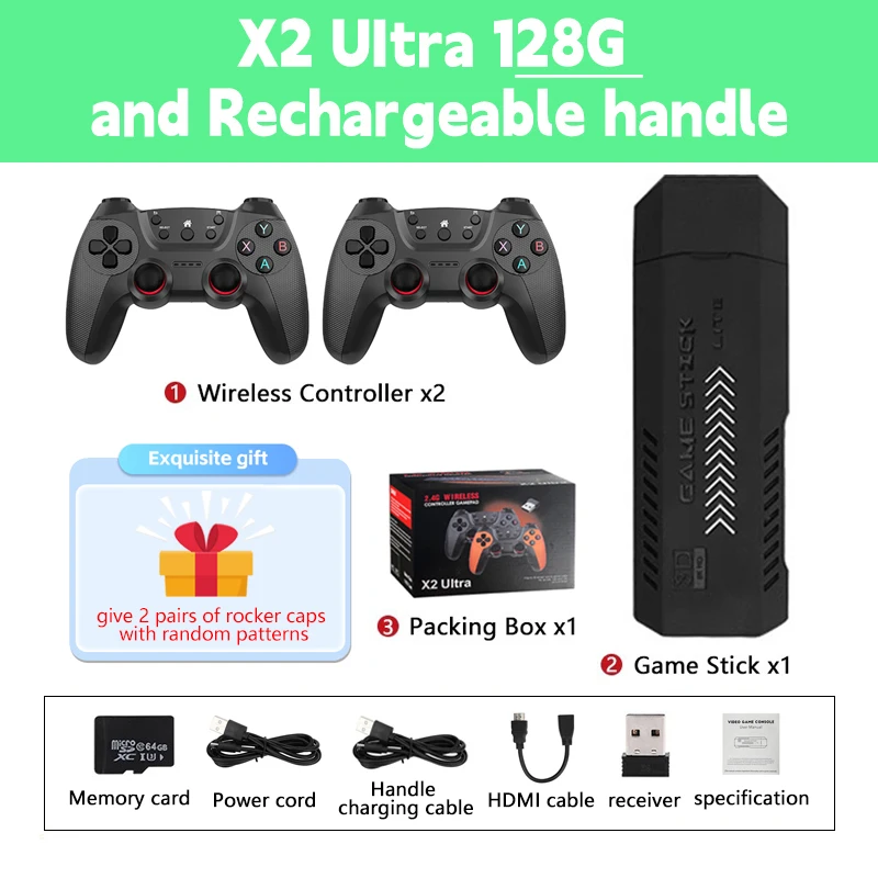 Retro Console Console Di Giochi Retrò Con 3500 Giochi Console Per Videogiochi Con 2 Controller Bluetooth Wireless 32gb Hdmi 4k Console Di Gioco Con Usb Wireless Game Stick Plug And Play Retro Console Console Di Giochi Retrò Con 3500 Giochi Console Per Videogiochi Con 2 Controller Bluetooth Wireless 32gb Hdmi 4k Console Di Gioco Con Usb Wireless Game Stick Plug And Play