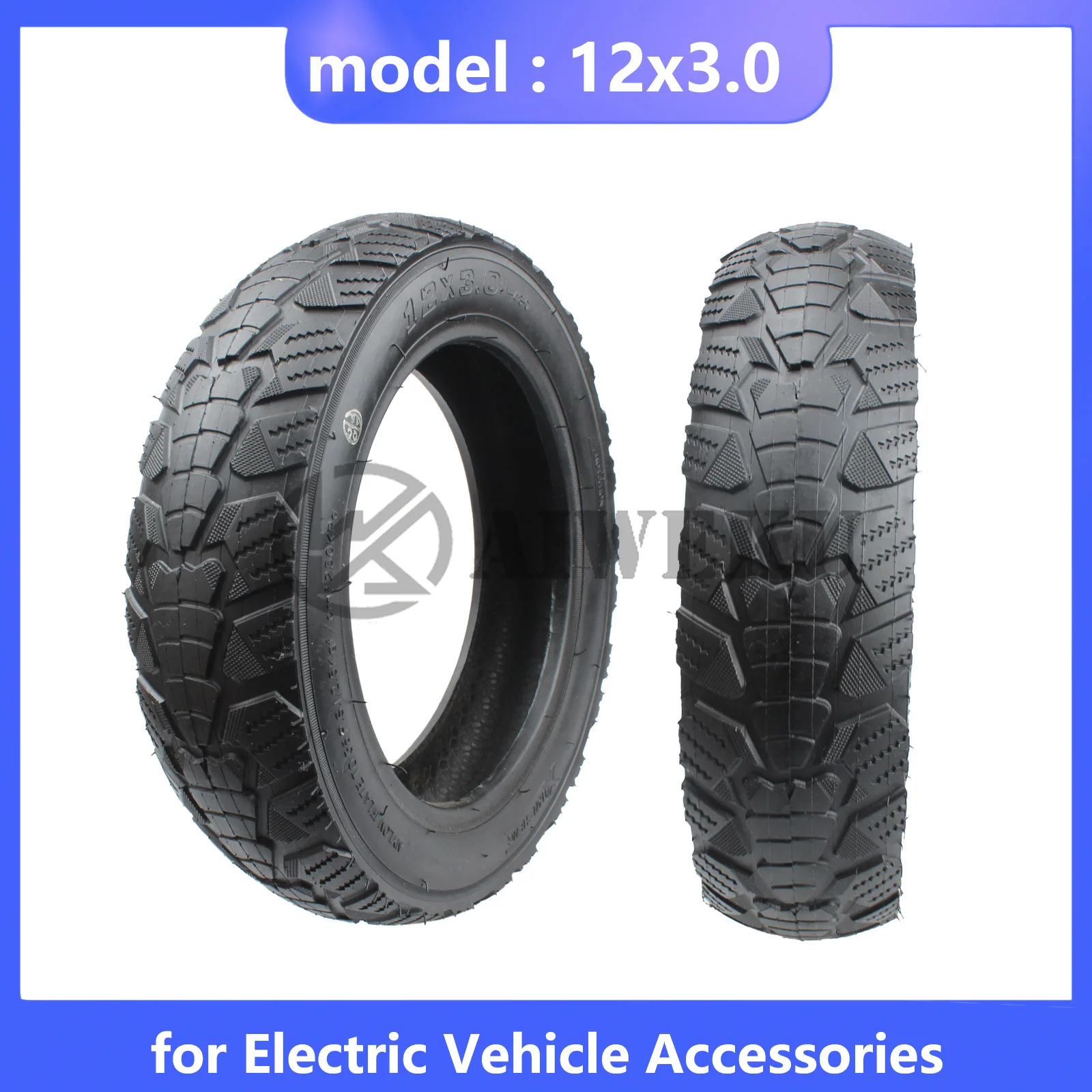 Electric Vehicle Outer Tire 12x3.0 Wanda 12 1/2x3.0 Inner Outer Tire Folding Bicycle 12.5 Inch Pneumatic Tire