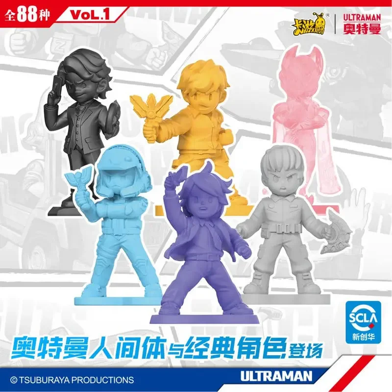 Original Kayou Anime Ultraman Rubber Doll Hero Assembly 1th Blind Box Generation Ultraman Zero Mebius Toys Anime Action Figure