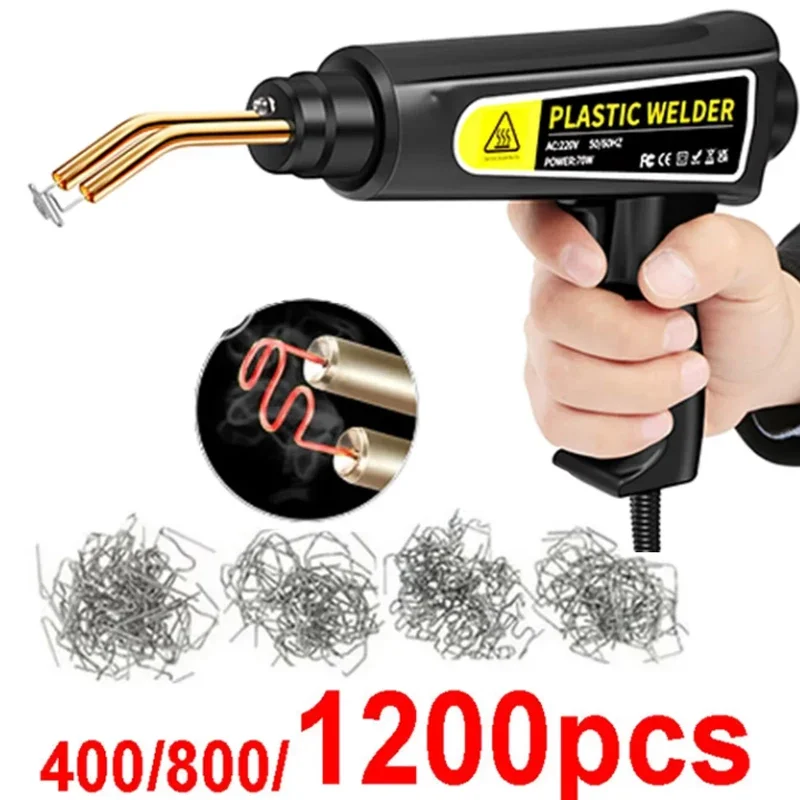 Protable Heat Gun Plastic Welding Machine Bumper Soldering Iron Staples Bumper Repair Car Tools Kit HOT Stapler Plastic Welder