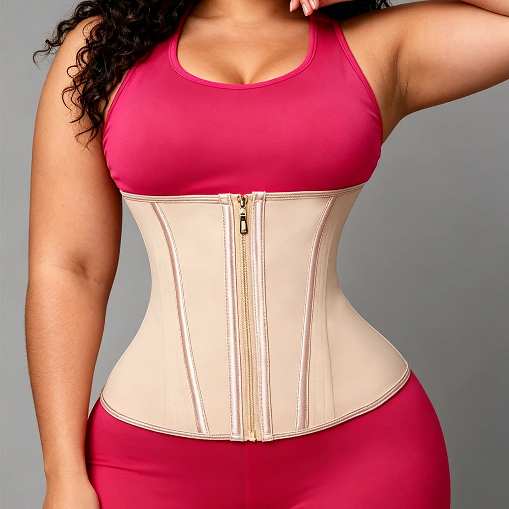 Corset Waist Trainer Double Pressing Cincher Underbust Corset Body Shaper Shapewear Bustier Slimming Trimmer Hourglass Girdles