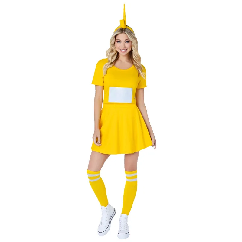 

2025 New loween Cartoon Baby Performance Costume Cute Anime Par Role Play Antenna Baby Doll Outfit Ladies Stage Wear