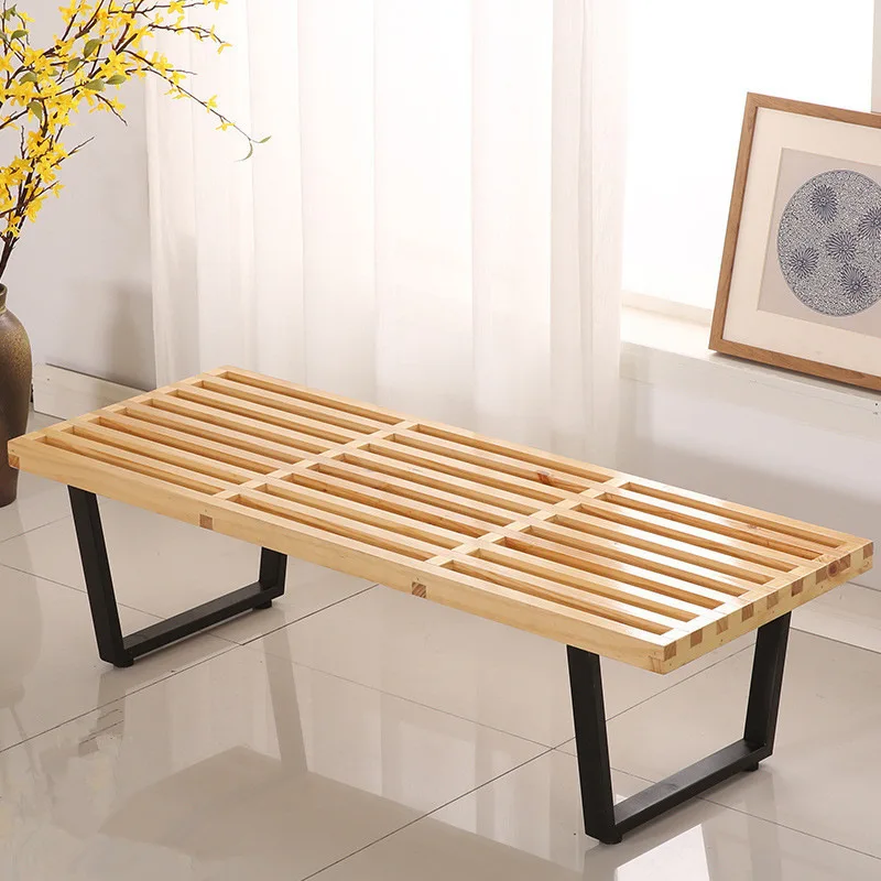 

Steel Wood Bench Shopping Mall Wood Bathroom Shoe Change Locker Room Dining Table Rest