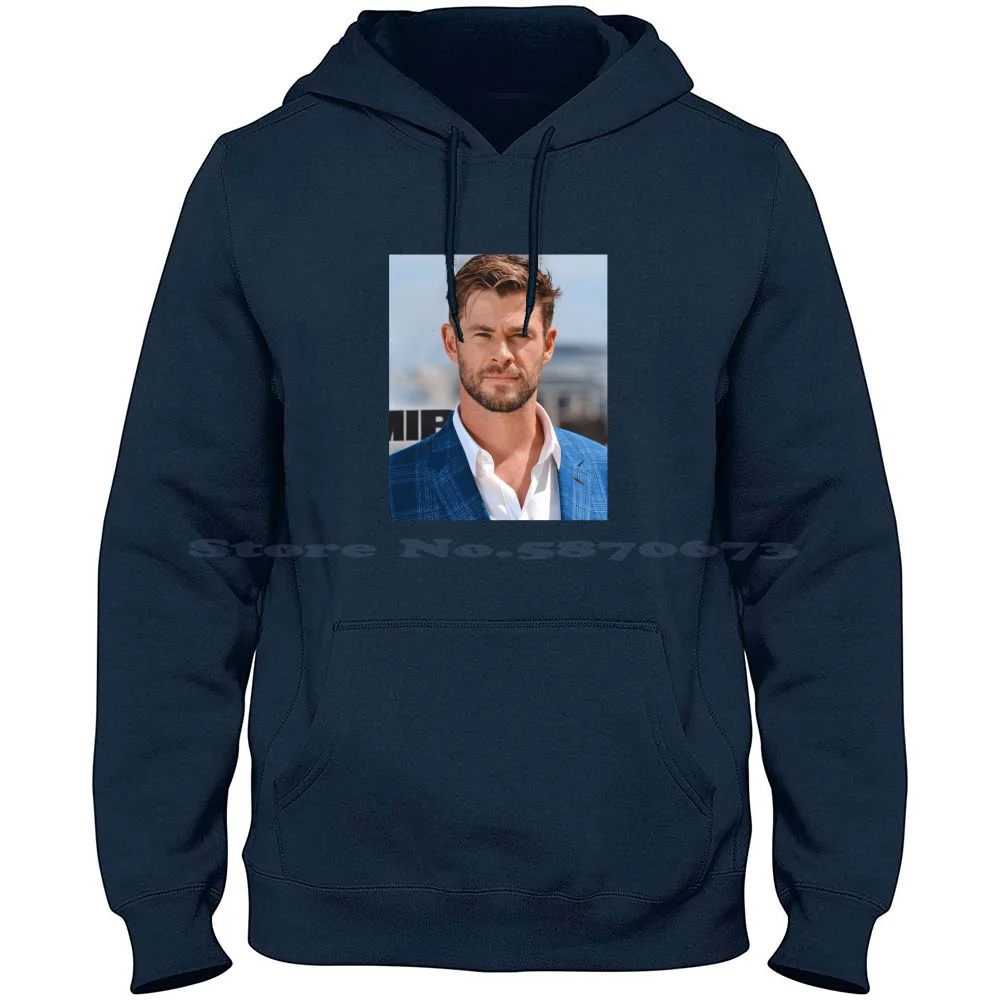 Chris Hemsworth 100% Pure Cotton Hoodie Tshirt Chris Hemsworth Actor Paul Rudd Fan Girl Ana De Armas Ben Affleck Bozeman Brie