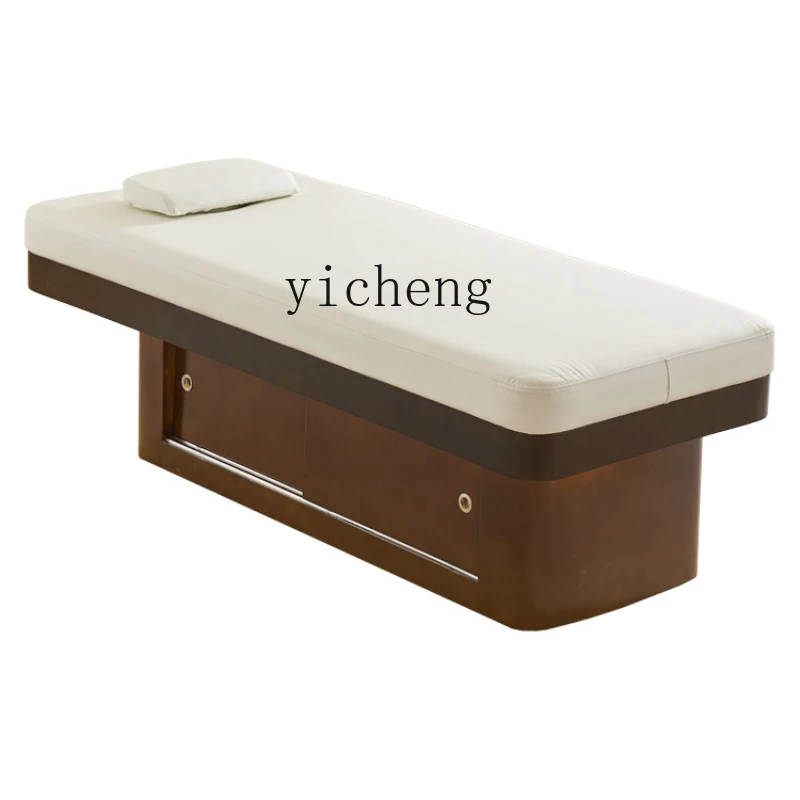 

Zk Solid Wood Facial Bed Beauty Salon Special Medical Massage Body Shaping Belt Ambience Light Latex Spa Physiotherapy Bed