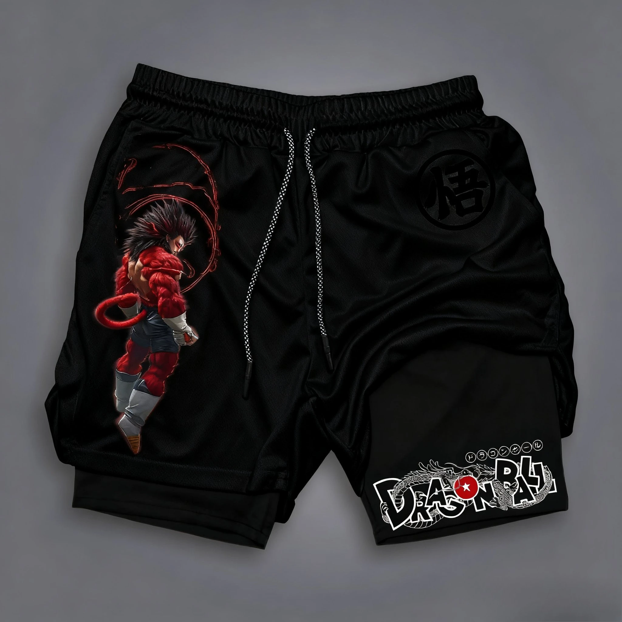 

Men Gym Shorts Dragon Ball Anime Goku Summer Y2k Casual Sports Running Shorts Quick Dry Breathable Mesh Streetwear Fashion Pants