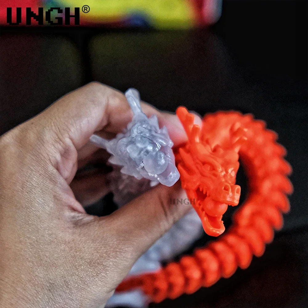 UNGH Figura de acción articulada dragón 3D para niños - imagen 5