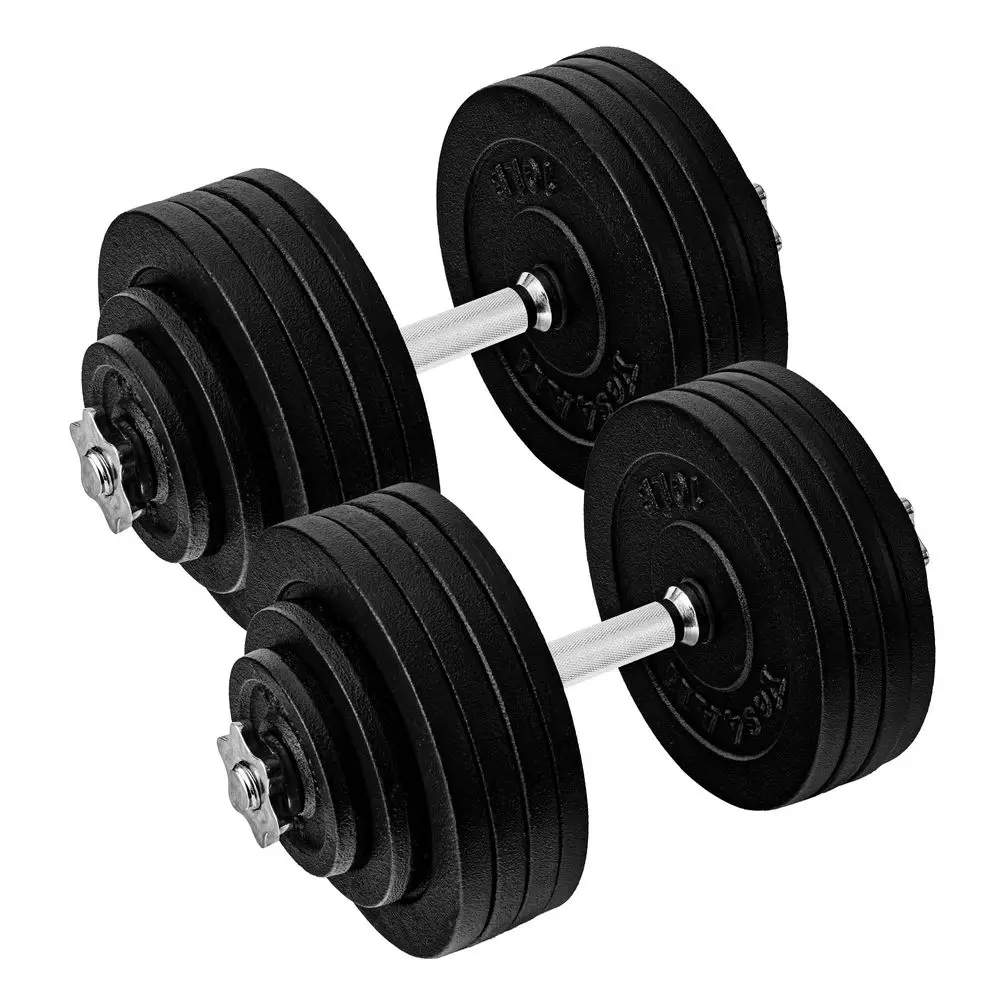 

Old School Adjustable Dumbbell Set with Weight Plates, Star Lock Collars Connector, 40lbs to 200lbs Adjustable Weight Plates Se
