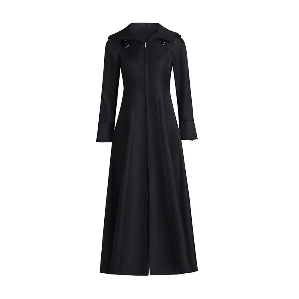 

Medieval Women Gothic Steampunk Black Vintage Trench Long Coat Renaissance Frock Coat Halloween Gothic Victorian Jacket
