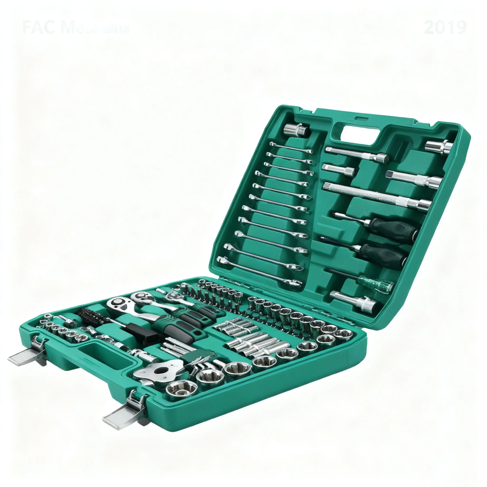 Brand China Factory 82 PCS Vehicle Tools Wrench Socket Set Box With 12 Months Warranty