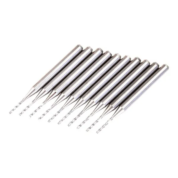 

10pcs Carbide Alloy Drill Bits 1 0mm Tip 3 0mm Handle PCB CNC Mold Plastic Copper Stainless Steel Tools Parts