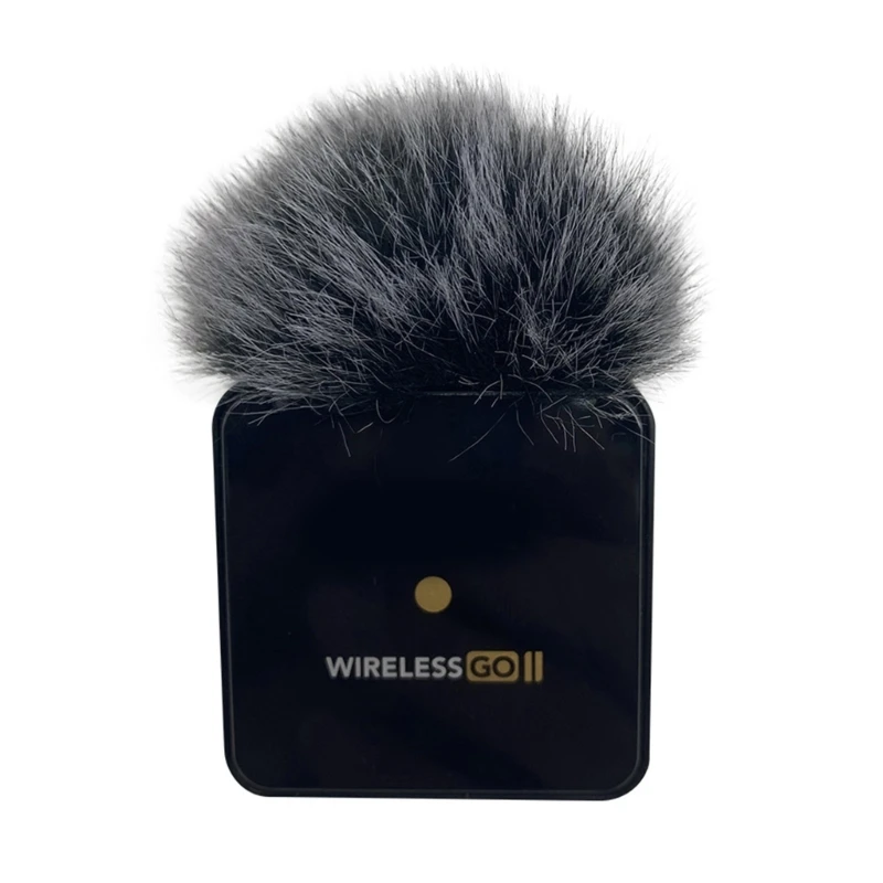 Noise Reducing Windshield Microphone Furry Windscreen Protections Sleeve for RODE WIRELESS GO II Clear Sound