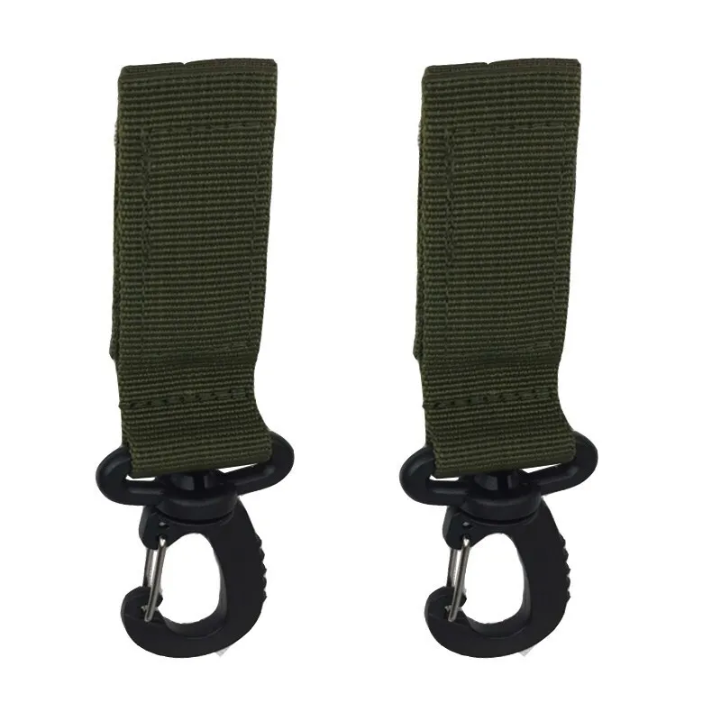 Military Tactical Hanging Key Hook Clip Clamp Buckle Nylon Webbing Molle Belt Carabiner Outdoor Strap Climbing Accessories