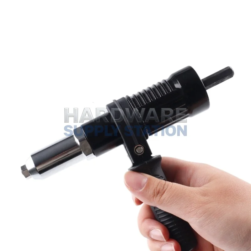 

Electric drill to rivet tool conversion head, specialized for core pulling riveting, aluminum alloy universal accessory