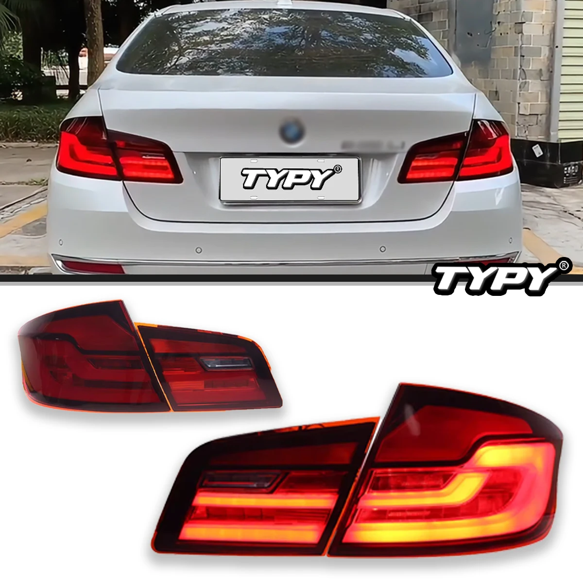 TYPY Car Lights For BMW 5 Series F10 F18 2011-2017 Taillight LED Projetor Tail Lamp Daytime Running Light Automotive Accessories