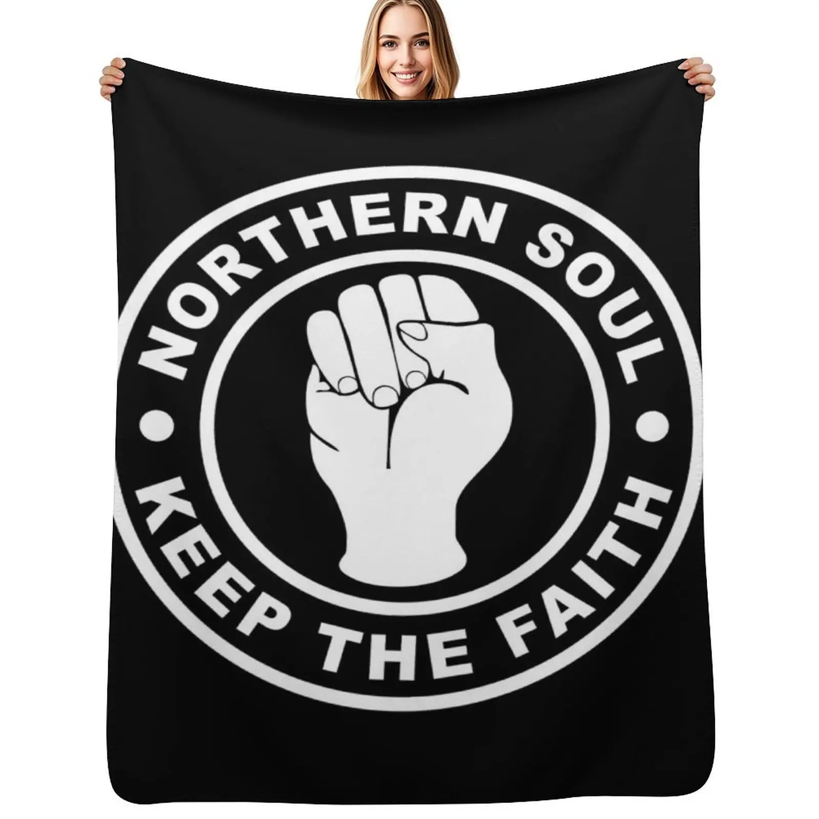 Northern Soul keep the faith Throw Blanket No Pilling Soft Warm Blanket for Bed