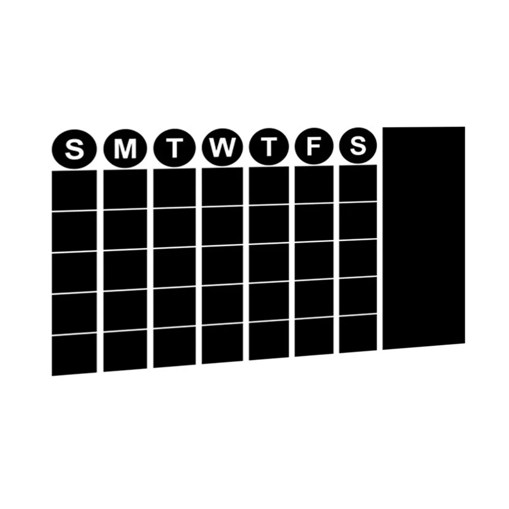 

Blackboard Wall Chalkboard Self Adhesive Planner Monthly Calendar Home Office School Reusable Self-Adhesive Wall Sticker Note