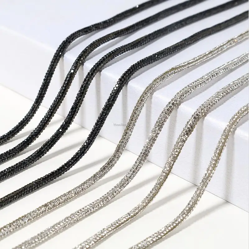 1Pcs Luxury Rhinestone Shoelaces for Shoes Rainbow Diamond Shoe Laces Sneakers Lace Shoes Round Shoelace 100/120/140/160CM