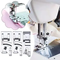 3/4/6mm Stainless Steel Rolled Presser Hem Foot Household Durability Sewing Range Wide Of Machines Sewing Compatible Machin X6G9