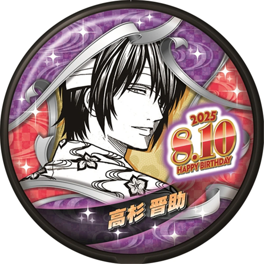 58 มม.อะนิเมะกินทามะ ฮิจิคาตะ โทชิโร่ ทาคาซึกิ ชินสุเกะคอสเพลย์เครื่องแต่งกายป้าย SPTE ทินเพลทเข็มกลัด PROP