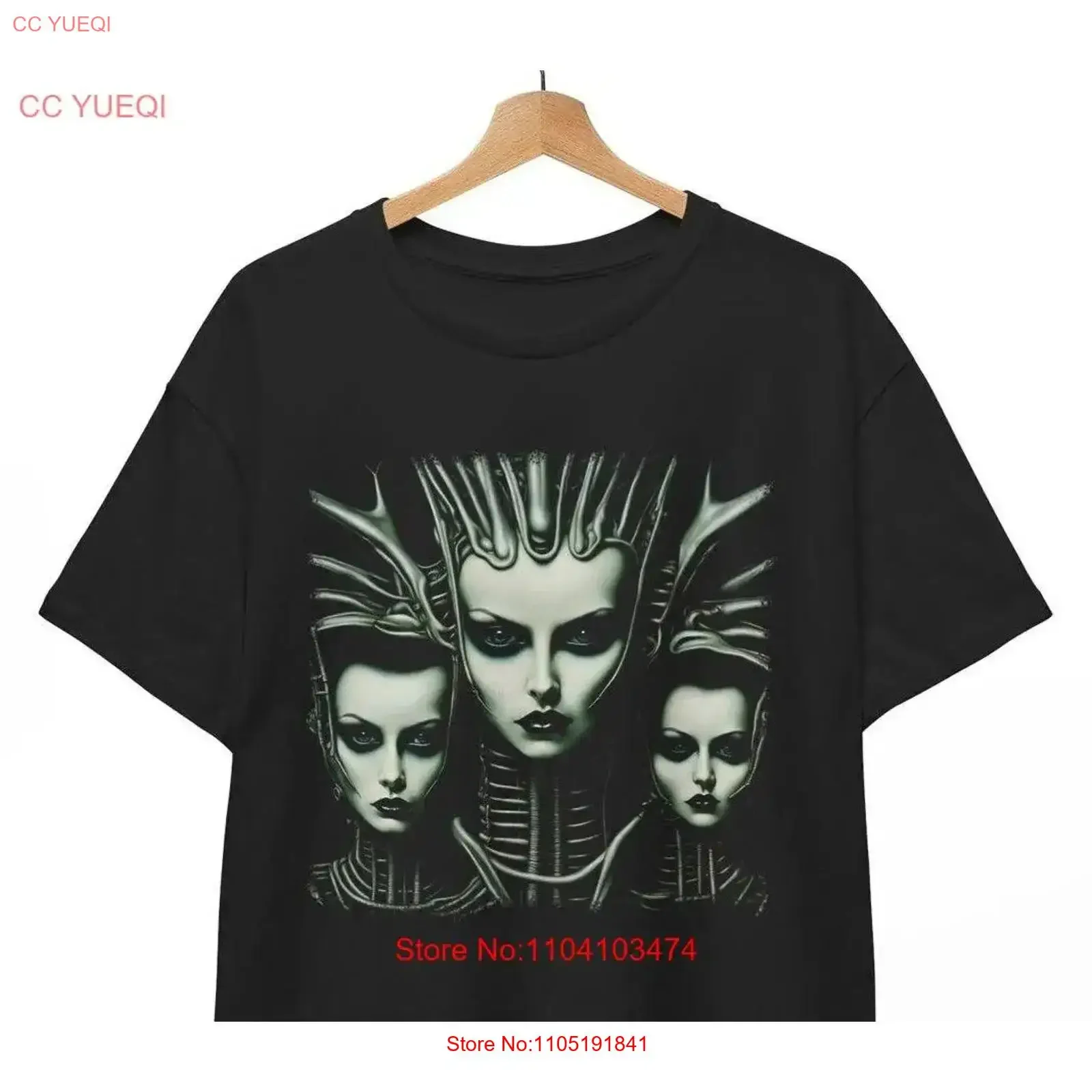 GIGER T Shirt BIOMECHANICAL  vintage Washed Versatile homme Unisex Breathable streetwear Top For Everyday Wear Soft Stylish