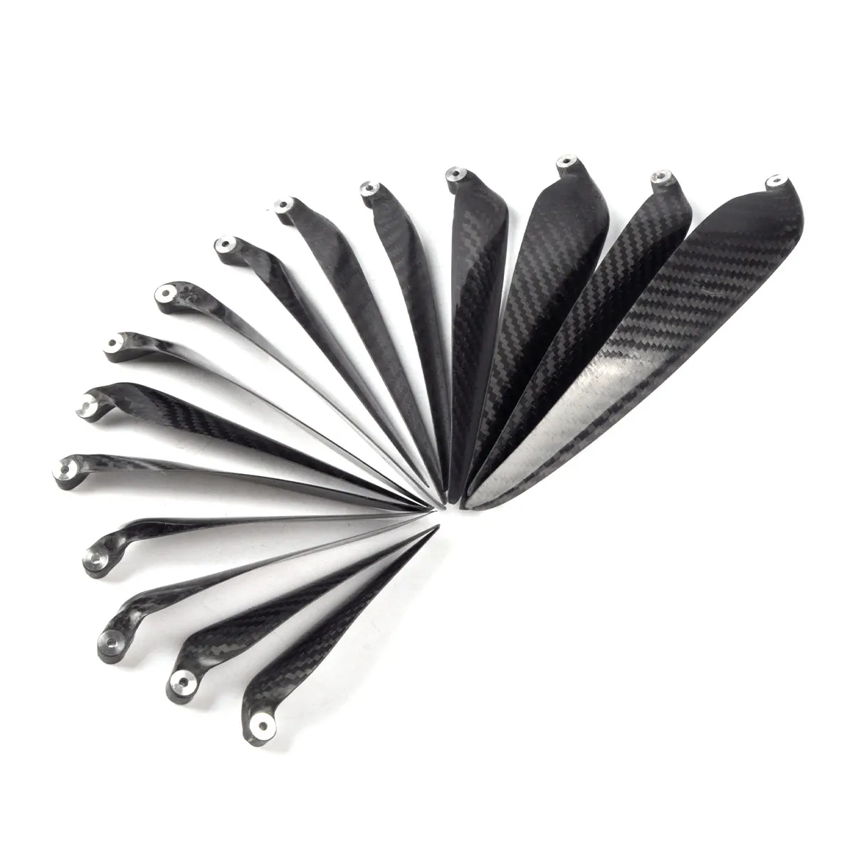 1Pair Carbon Fiber Rc Airplane Folding Propeller Prop 9.5~18inch Twill Propeller for Spinner RC Airplane