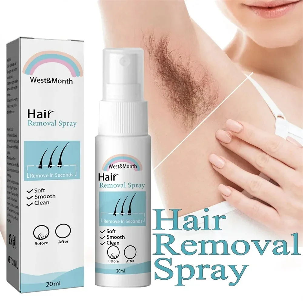 

20ml Permanent Hair Removal Spray Painless Armpit Legs Arm Hair Remover Hair Growth Inhibitor Depilation Smooth Beauty Body Care