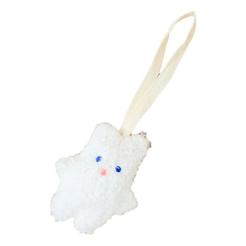 Pacifier Chain Plush Pendant Pacifier Holder Decor Lovely Cartoon Crib Hanging Decoration Infant Pacifier Accessory 425F