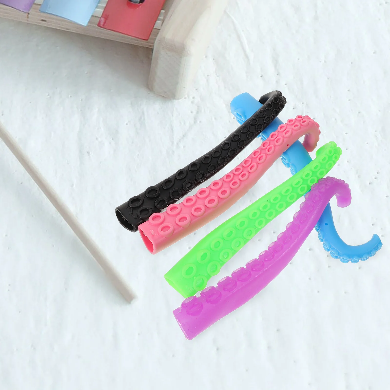 10 Pcs Finger Cot Octopus Cots Child Sock Puppet Animal Fingertip Toy Puppets for Kids