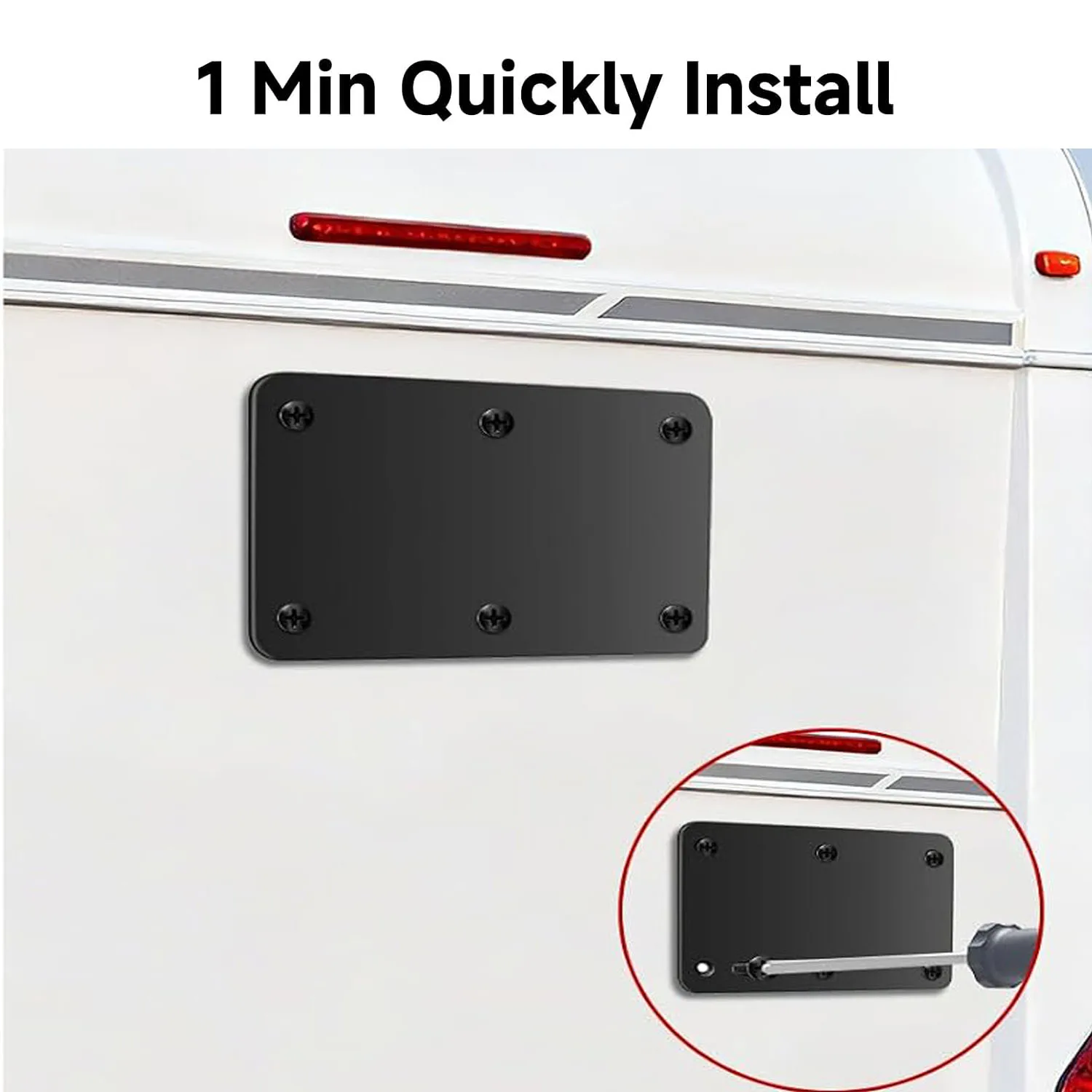 Metal Sheet Support Magnetic Backup Camera Mount Waterproof Iron Sheet Bracket Compatible Aluminum RVs/Trailers/Campers