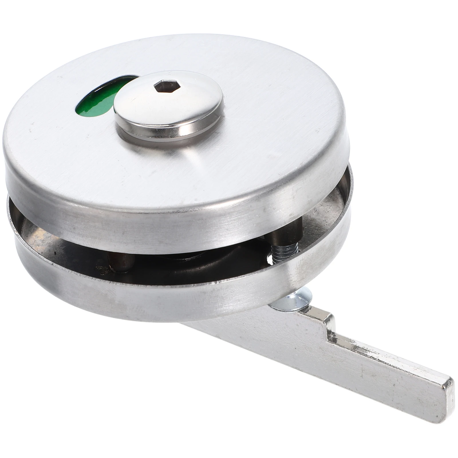 Stainless Steel Indicator Lock Brushed Finish Privacy Lock for Bathroom Door Occupied Vacant Sign Commercial Partition Door