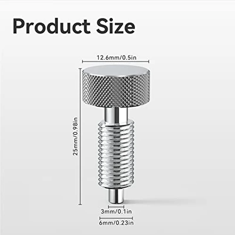 Quick Release Pins, Tools Handle for M6 Retractable Spring Locking Pins Plunger Latch for Rolling Toolbox 4pcs