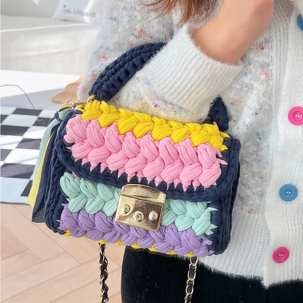 Evening Clutch Bag for Women Handmade Crochet Wedding Party Purse Formal Crossbody Bag for Women Handbag Evening Clutch Hand Bag