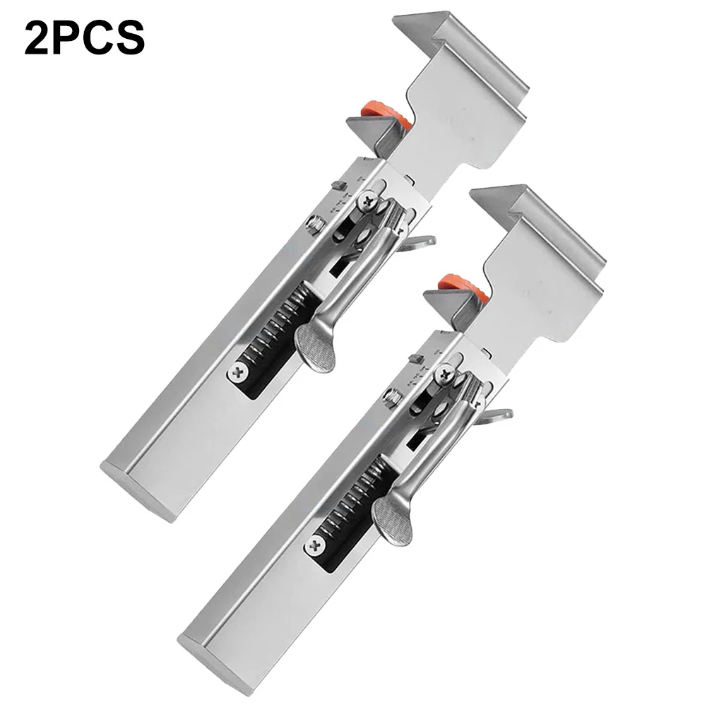 Press Type Quick Drawer Clamp Hand Tool Stainless Steel Adjust Telescopic Woodworking Installation Panel Auxiliary Fixing Clip